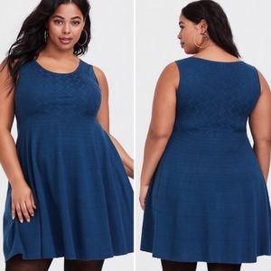 Torrid navy blue sweater dress